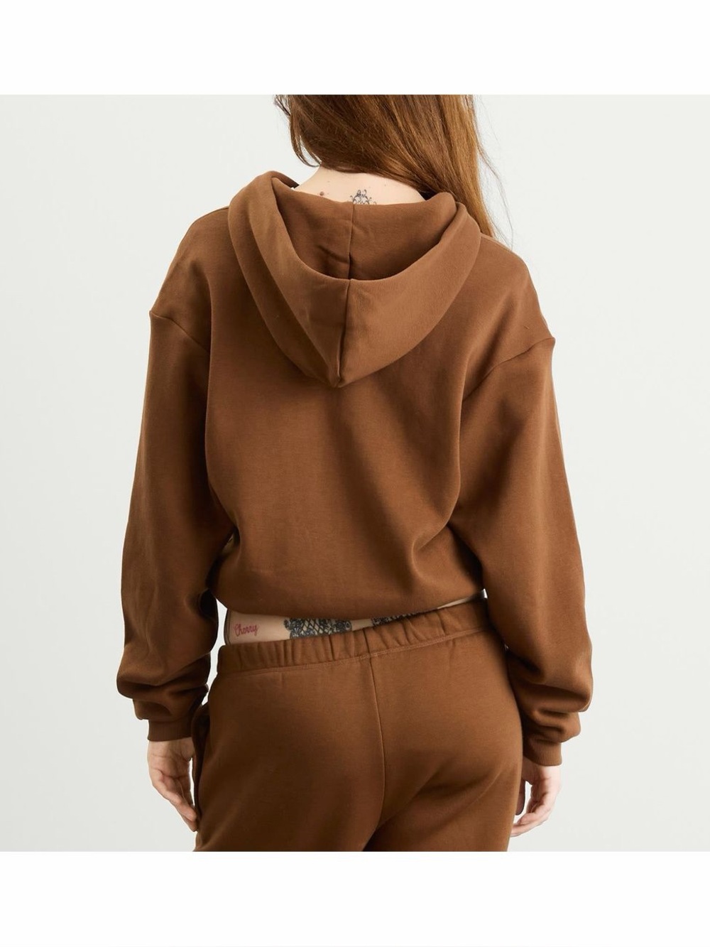 SKIMS sweatsuit bison